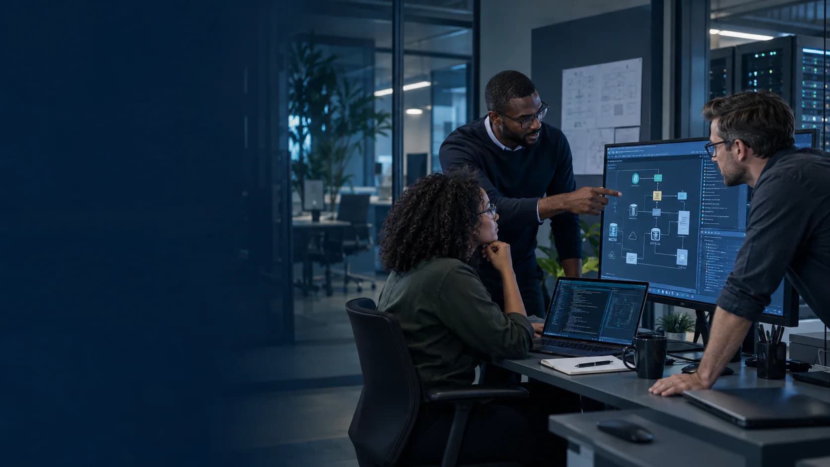 Consultants AXETAG concevant une solution logicielle